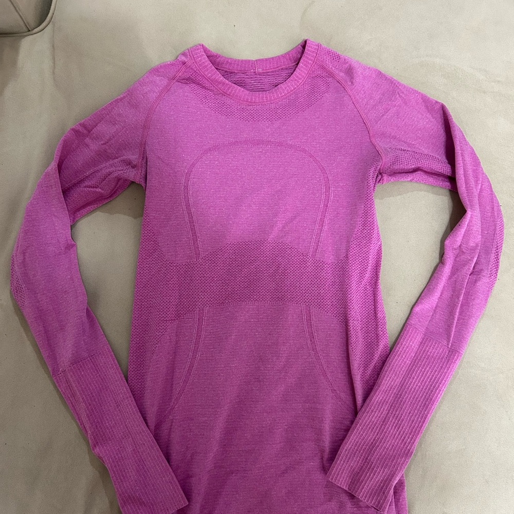 lululemon athletica Pink Long Sleeve Swiftly Tech